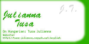 julianna tusa business card